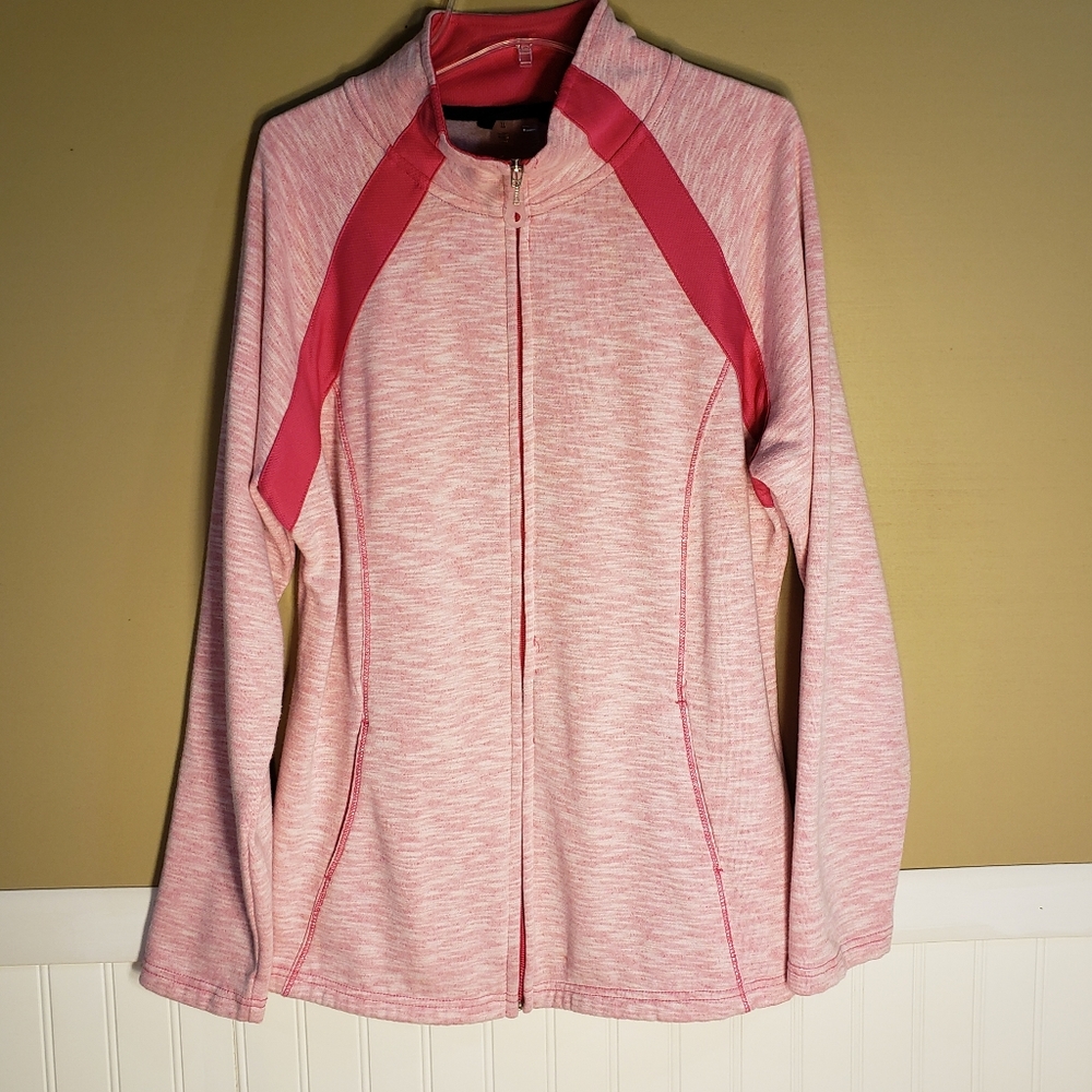 4/$25 J’Ilverwear Boutique Pink Full Zip Sweatshirts XL